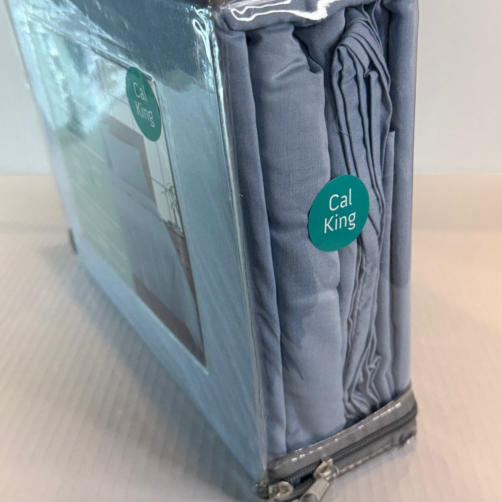 🆕 WellBeing Celestial Blue Bamboo Blend King Sheet Set